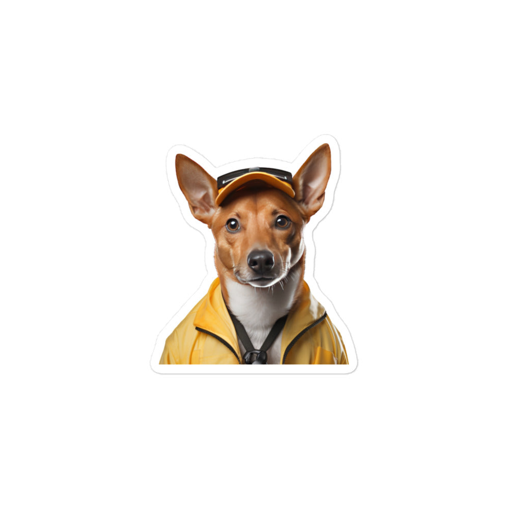 Basenji Transit Operator Sticker - Stickerfy.ai