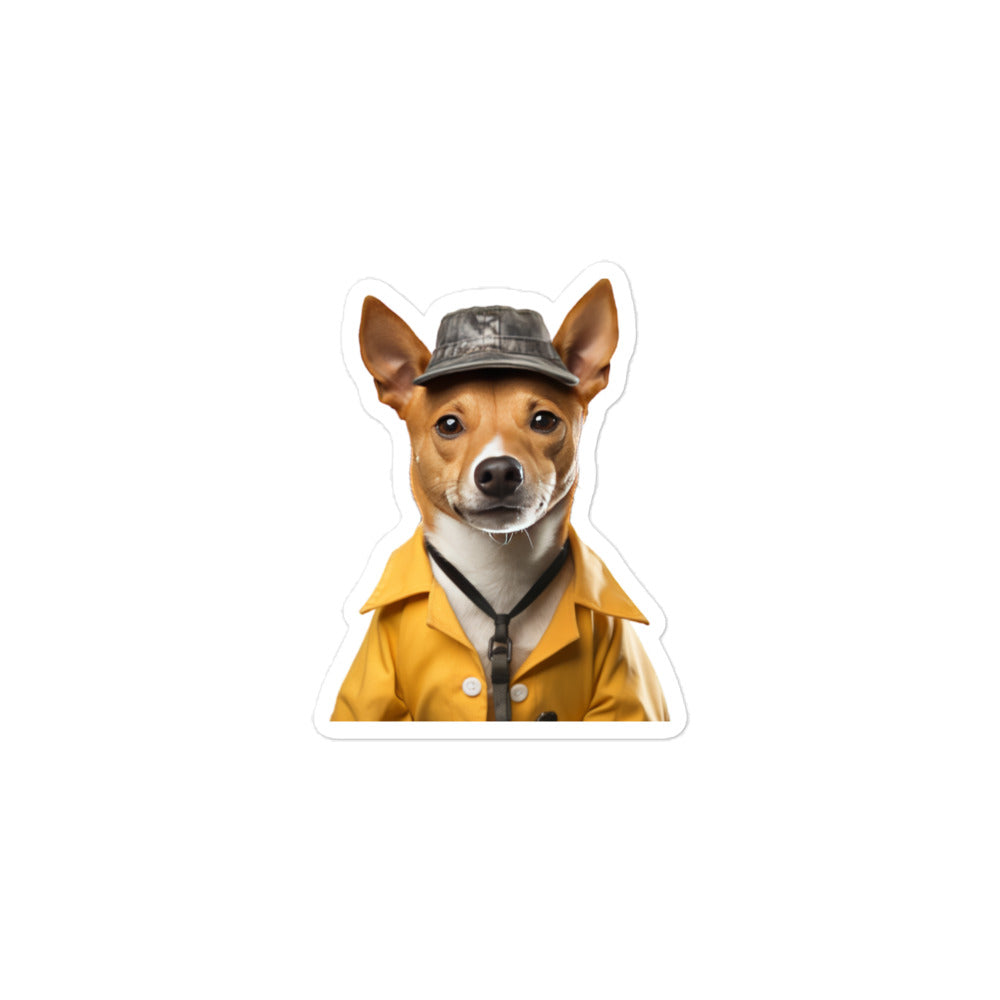 Basenji Transit Operator Sticker - Stickerfy.ai