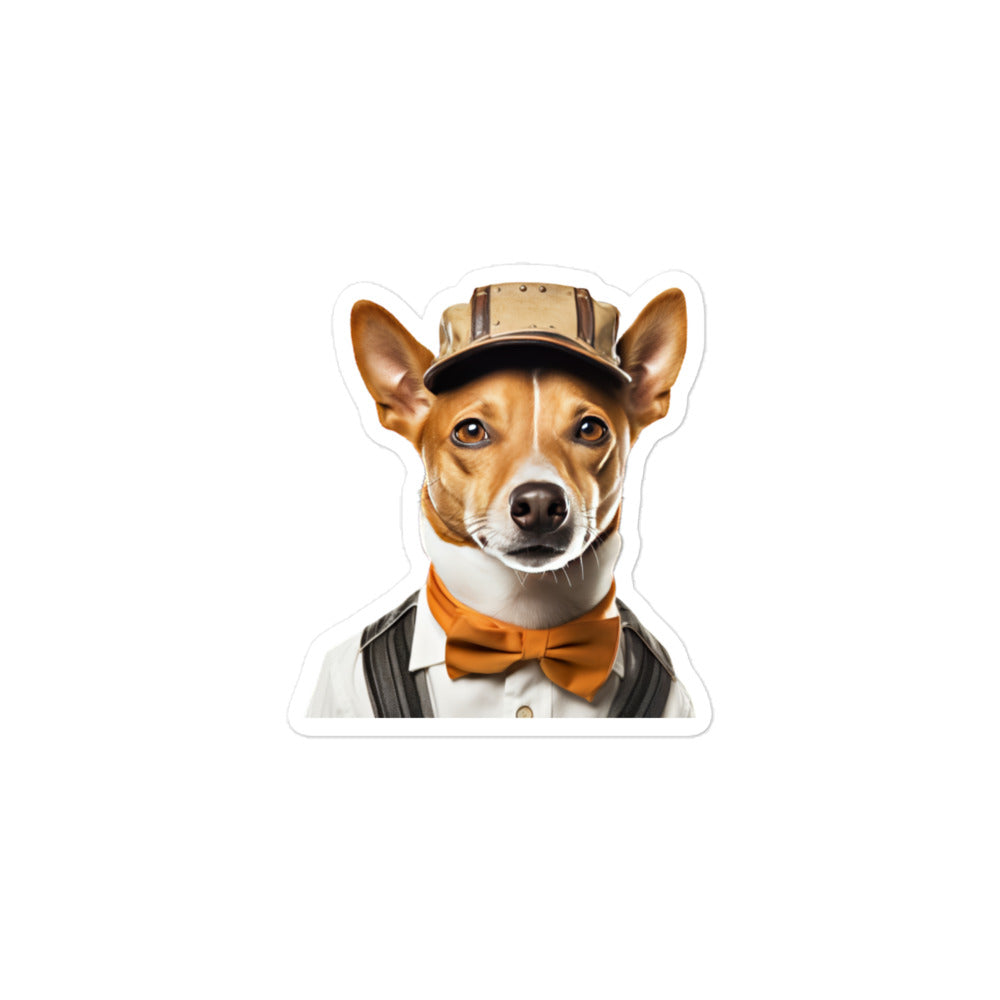 Basenji Transit Operator Sticker - Stickerfy.ai