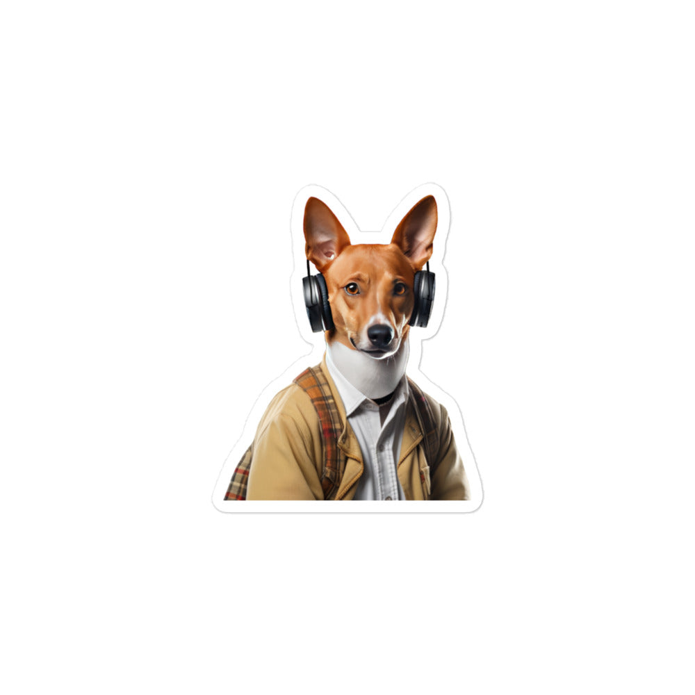 Basenji Student Sticker - Stickerfy.ai