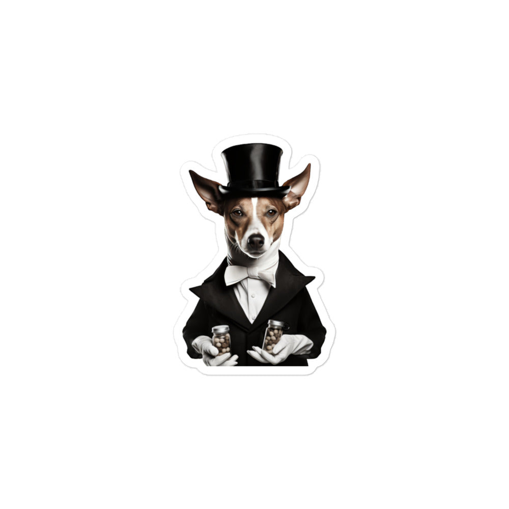 Basenji Pharmacist Sticker - Stickerfy.ai