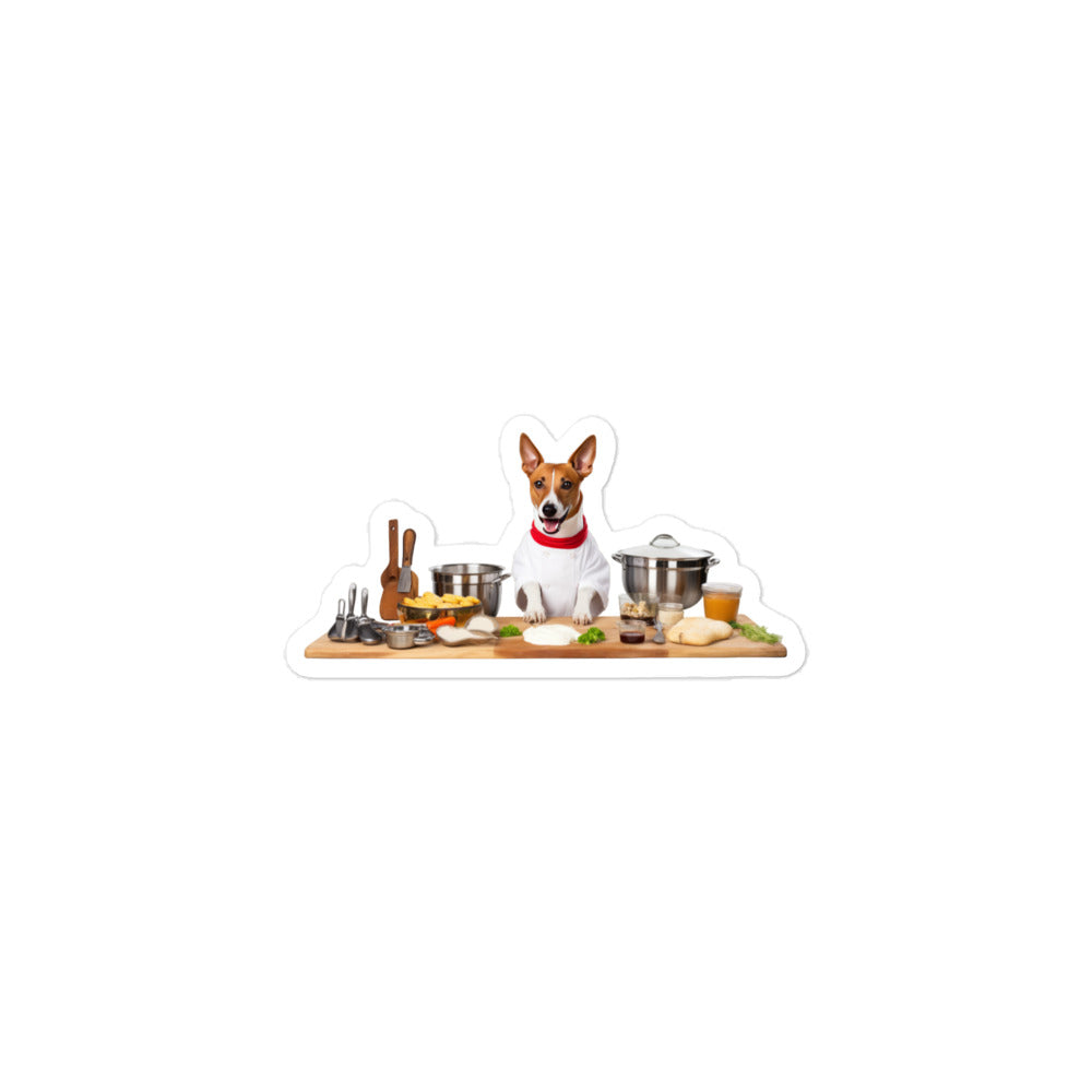 Basenji Chef Sticker - Stickerfy.ai