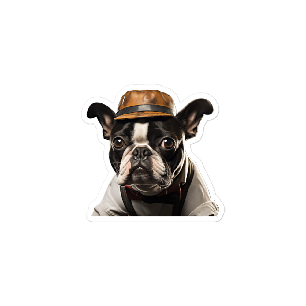 Boston Terrier Transit Operator Sticker - Stickerfy.ai