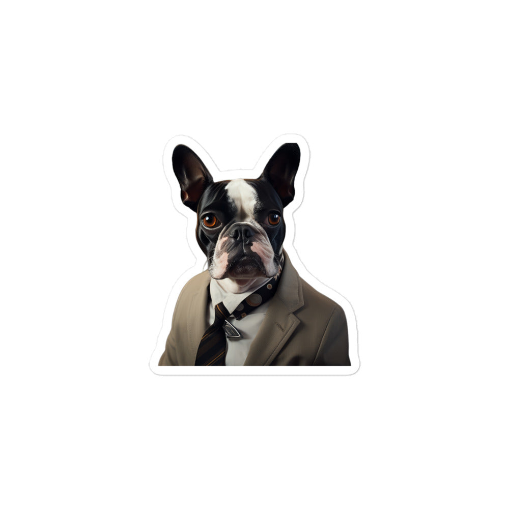 Boston Terrier Transit Operator Sticker - Stickerfy.ai