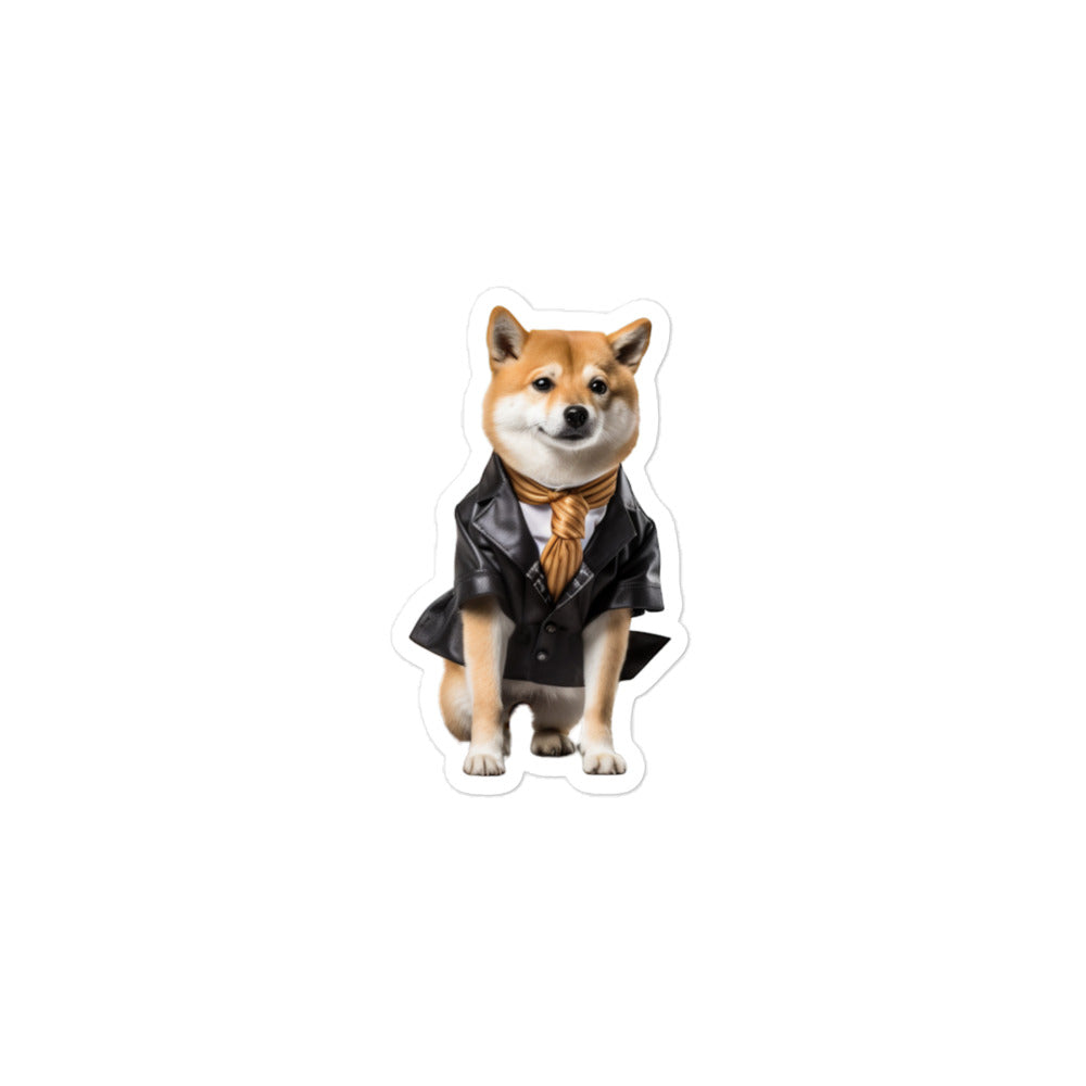 Shiba Inu Transit Operator Sticker - Stickerfy.ai