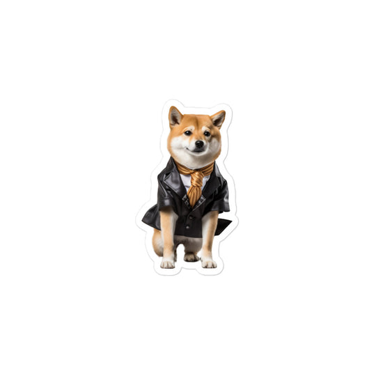 Shiba Inu Transit Operator Sticker - Stickerfy.ai