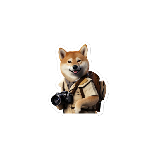 Shiba Inu Student Sticker - Stickerfy.ai