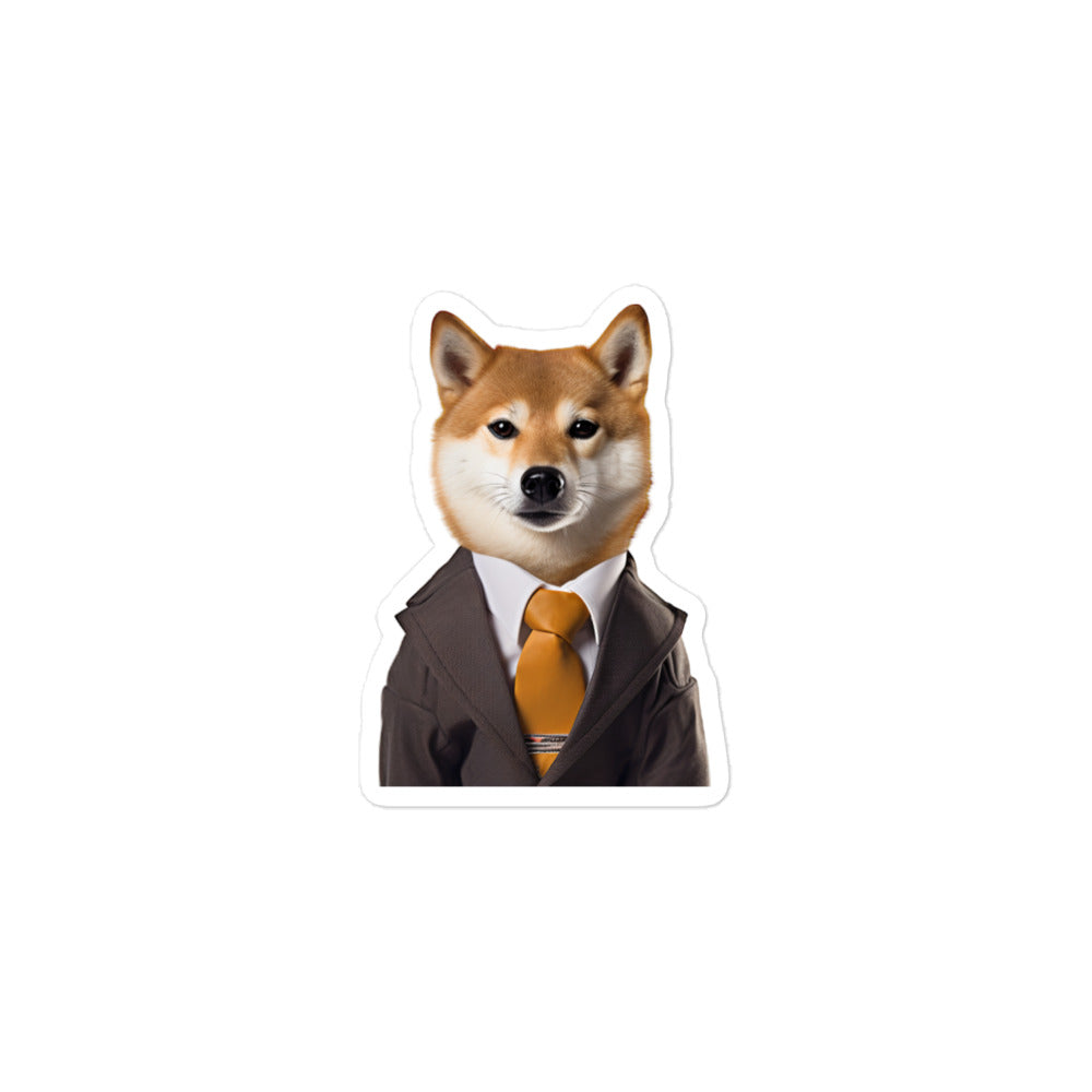 Shiba Inu Sales Consultant Sticker - Stickerfy.ai