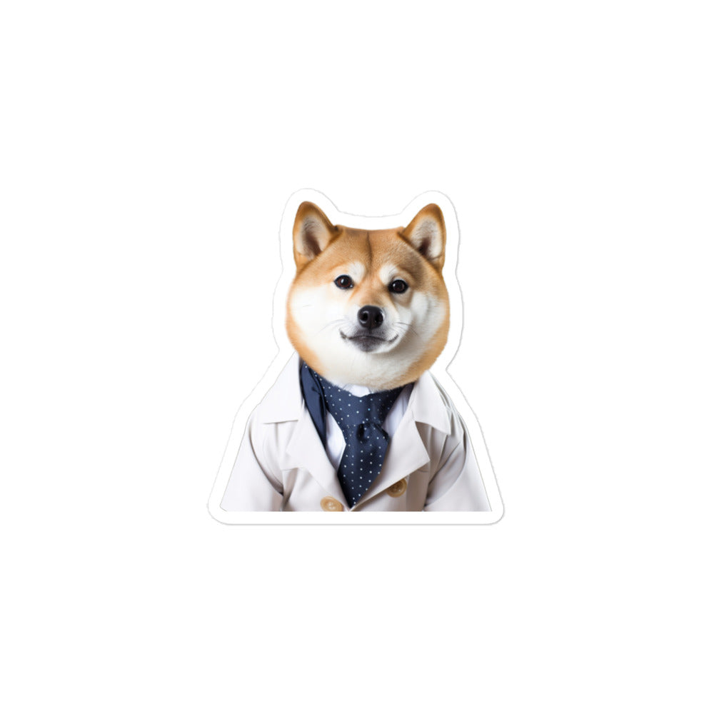 Shiba Inu Pharmacist Sticker - Stickerfy.ai