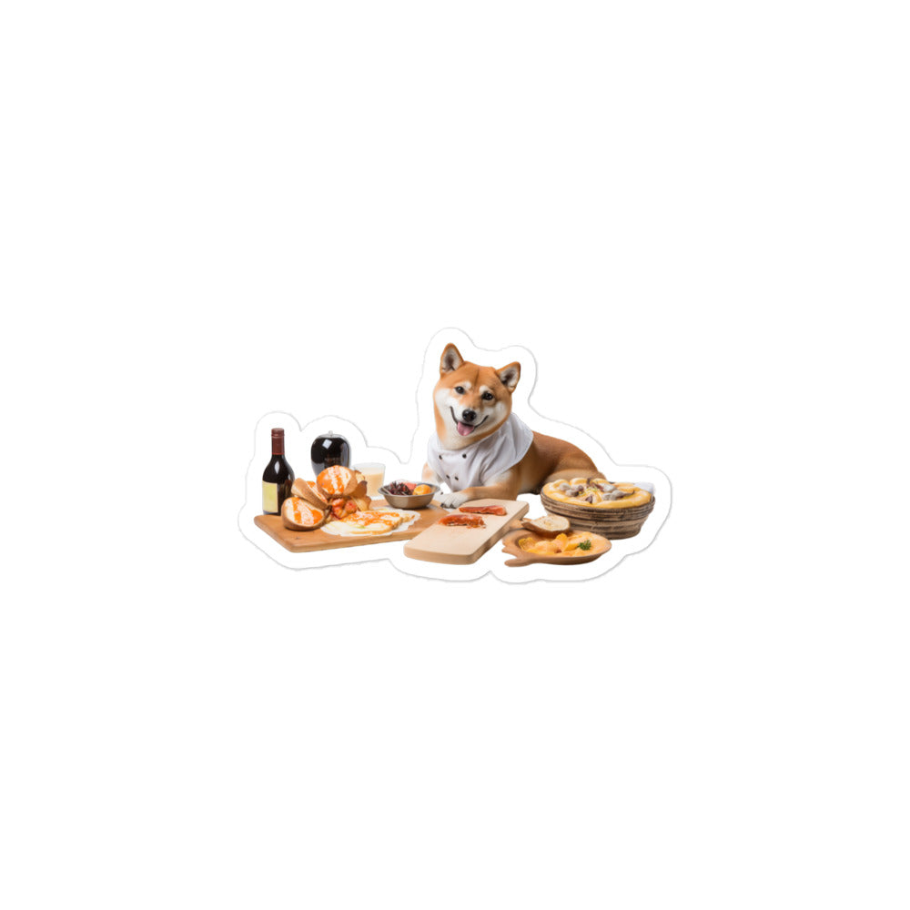 Shiba Inu Chef Sticker - Stickerfy.ai