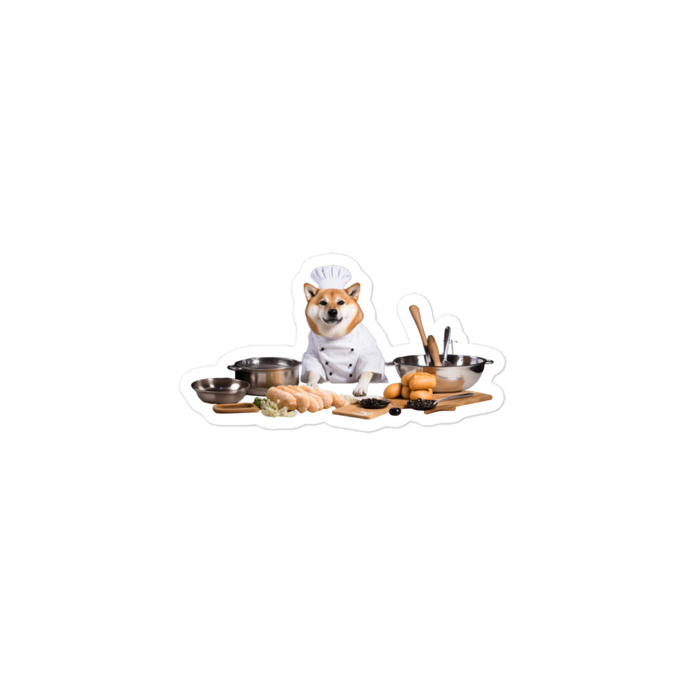 Shiba Inu Chef Sticker - Stickerfy.ai