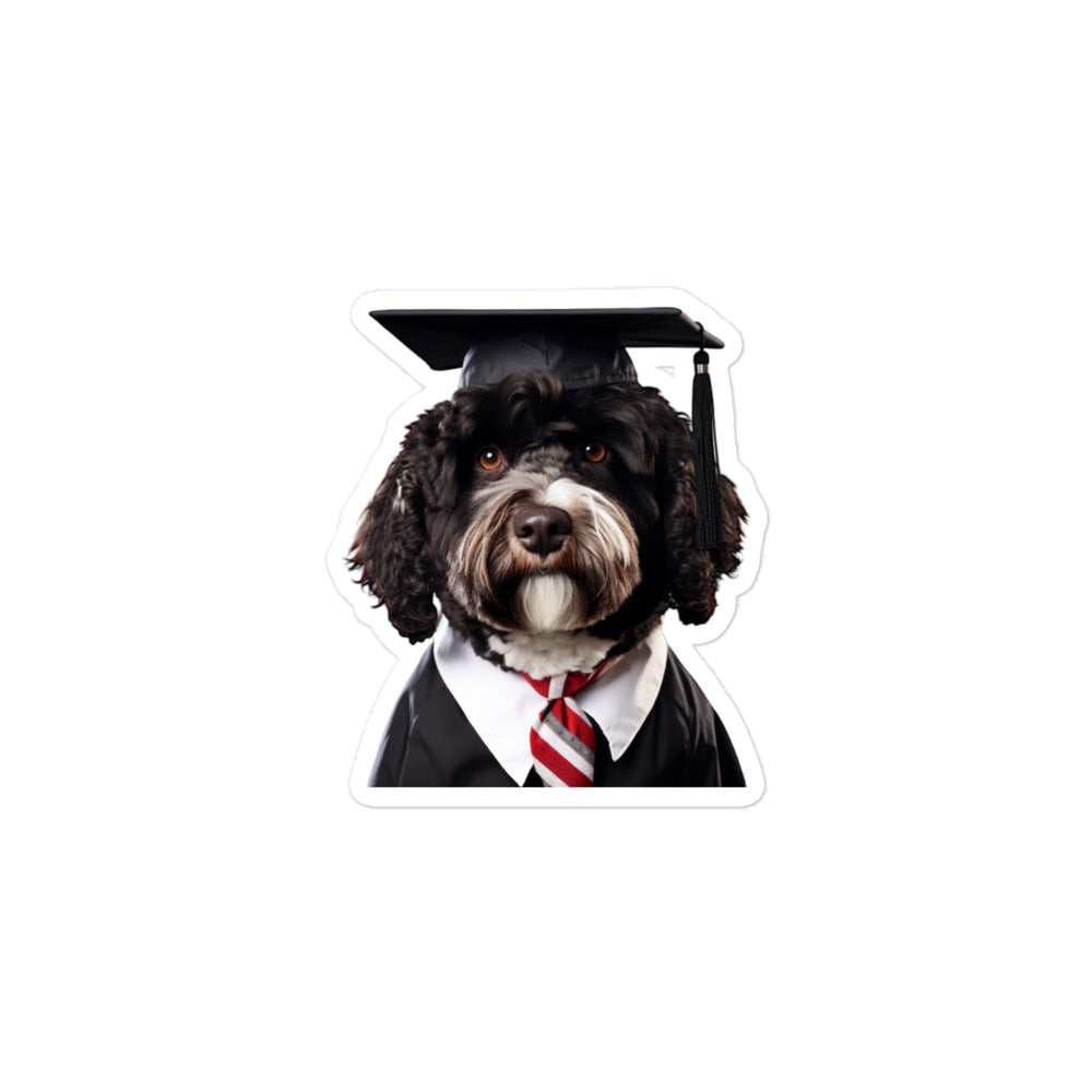 Portuguese Water Student Sticker - Stickerfy.ai