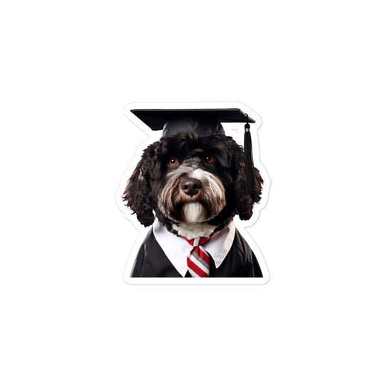 Portuguese Water Student Sticker - Stickerfy.ai