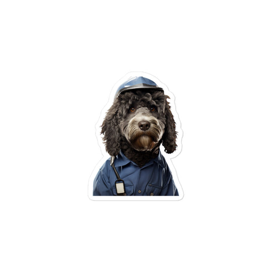 Portuguese Water Janitor Sticker - Stickerfy.ai