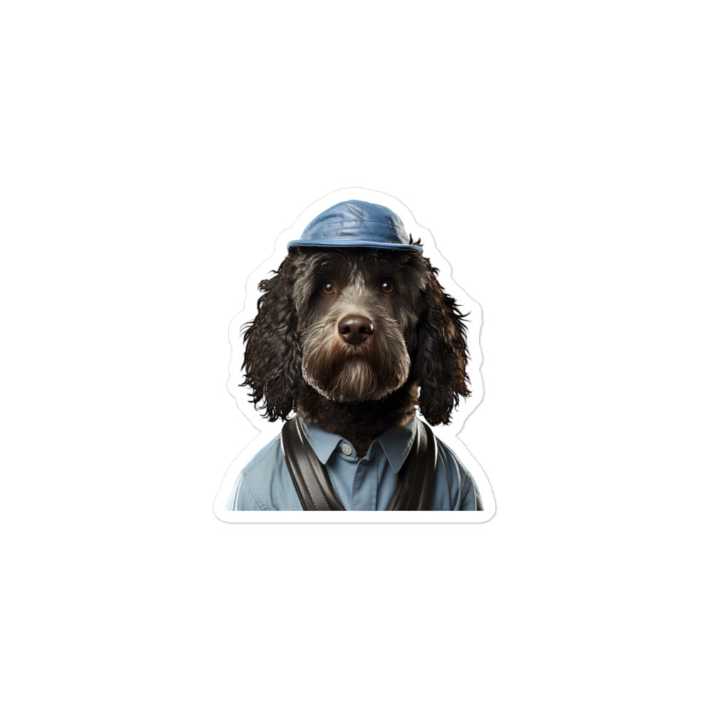 Portuguese Water Janitor Sticker - Stickerfy.ai