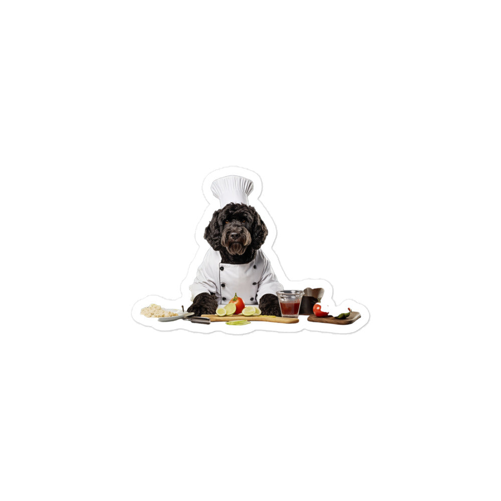 Portuguese Water Chef Sticker - Stickerfy.ai