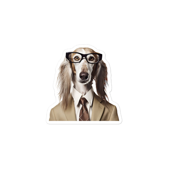 Saluki Sales Consultant Sticker - Stickerfy.ai