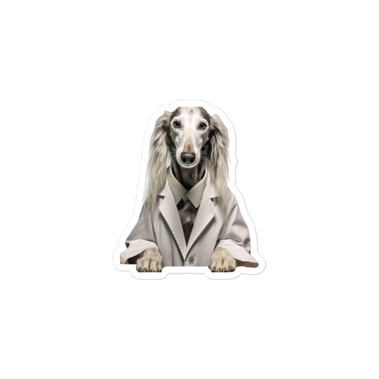 Saluki Pharmacist Sticker - Stickerfy.ai