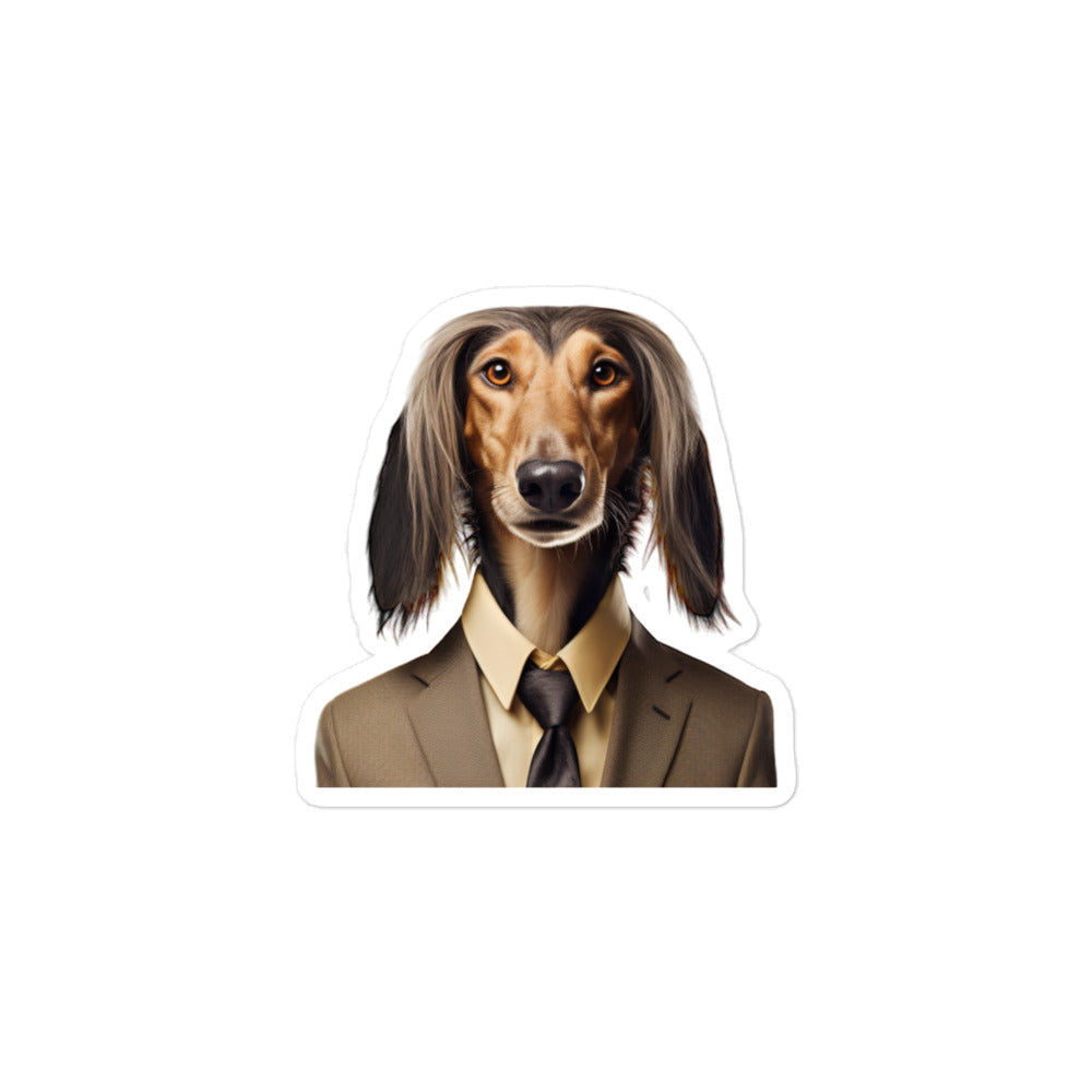 Saluki Sales Consultant Sticker - Stickerfy.ai