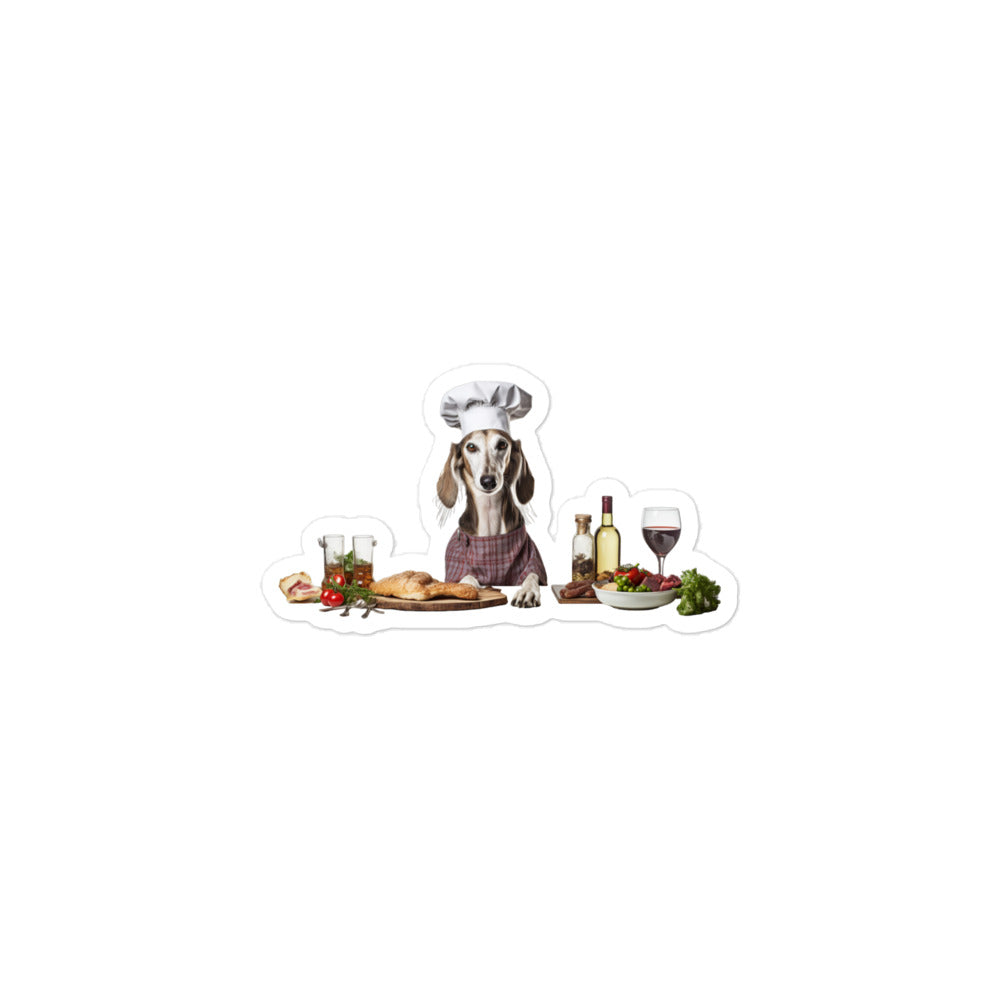 Saluki Chef Sticker - Stickerfy.ai