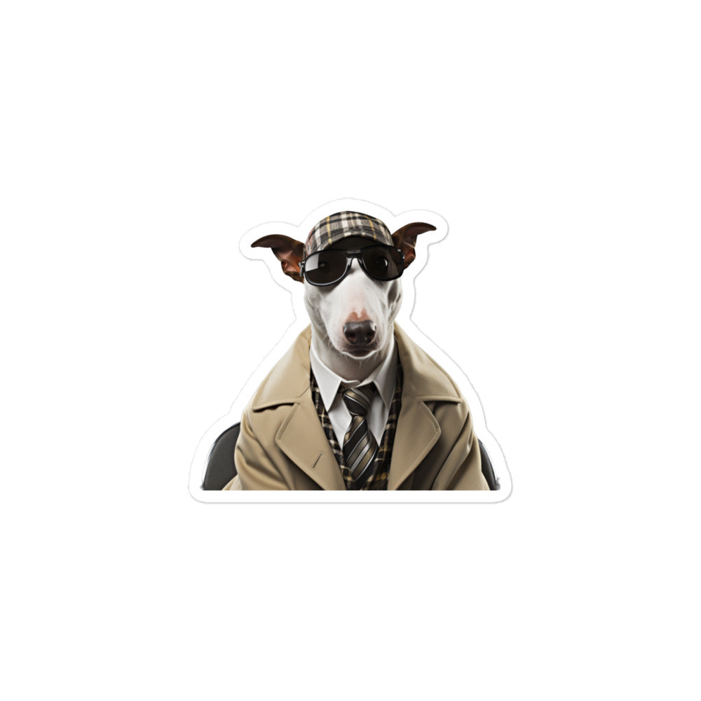 Bull Terrier Transit Operator Sticker - Stickerfy.ai