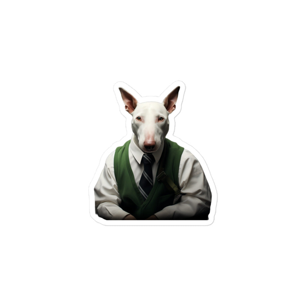 Bull Terrier Transit Operator Sticker - Stickerfy.ai