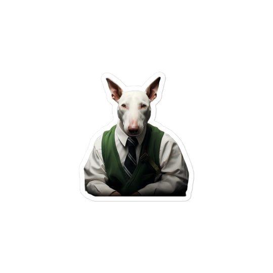 Bull Terrier Transit Operator Sticker - Stickerfy.ai