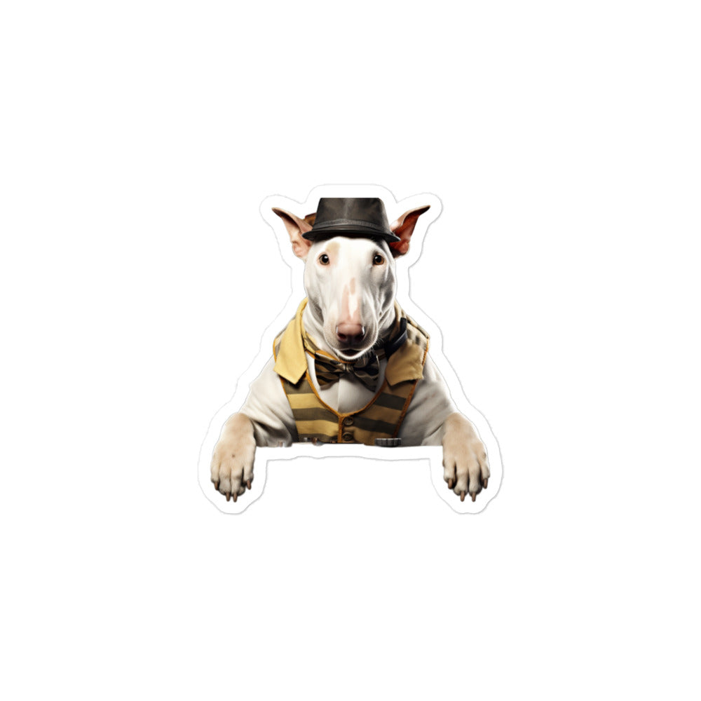 Bull Terrier Transit Operator Sticker - Stickerfy.ai