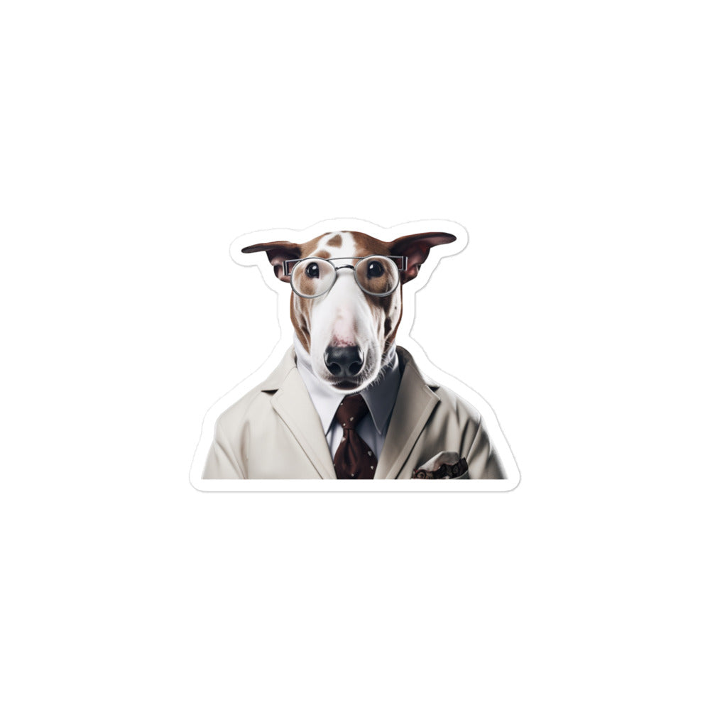 Bull Terrier Doctor Sticker - Stickerfy.ai