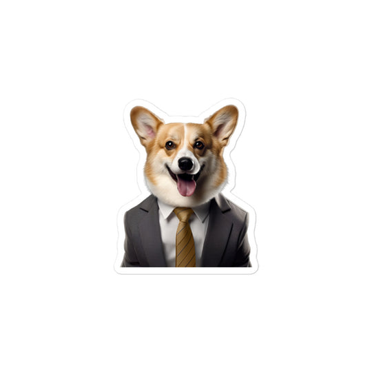 Welsh Corgi Sales Consultant Sticker - Stickerfy.ai