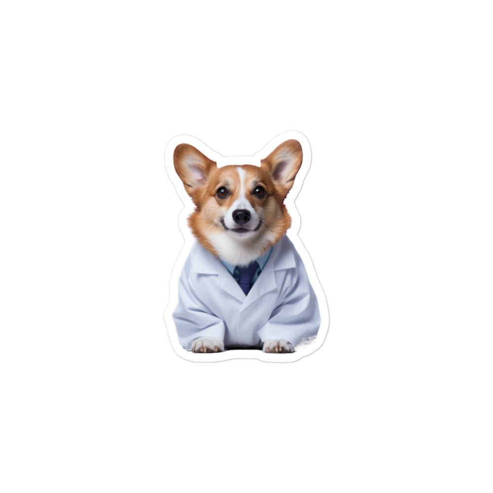 Welsh Corgi Pharmacist Sticker - Stickerfy.ai