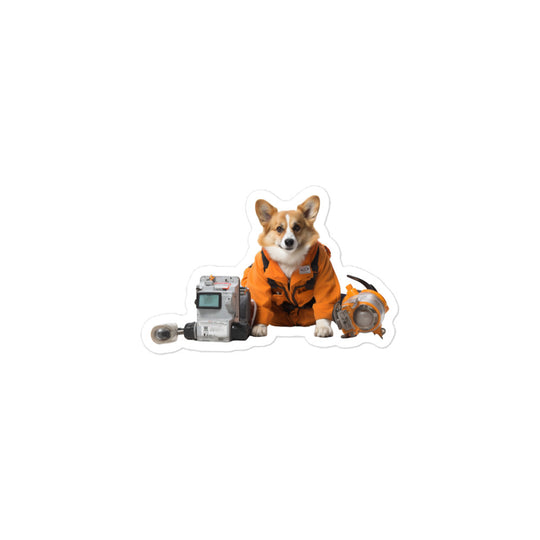 Welsh Corgi Janitor Sticker - Stickerfy.ai