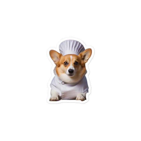 Welsh Corgi Chef Sticker - Stickerfy.ai