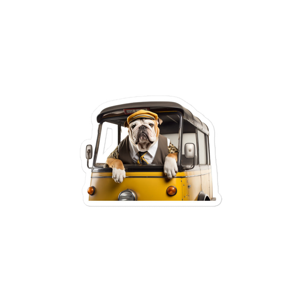 Bulldog Transit Operator Sticker - Stickerfy.ai