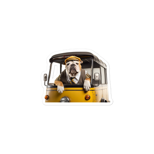 Bulldog Transit Operator Sticker - Stickerfy.ai