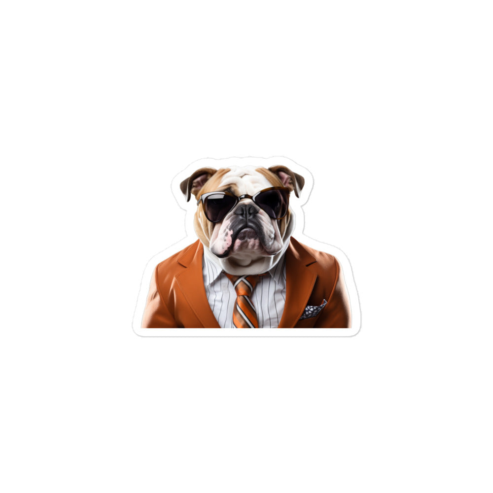 Bulldog Sales Consultant Sticker - Stickerfy.ai