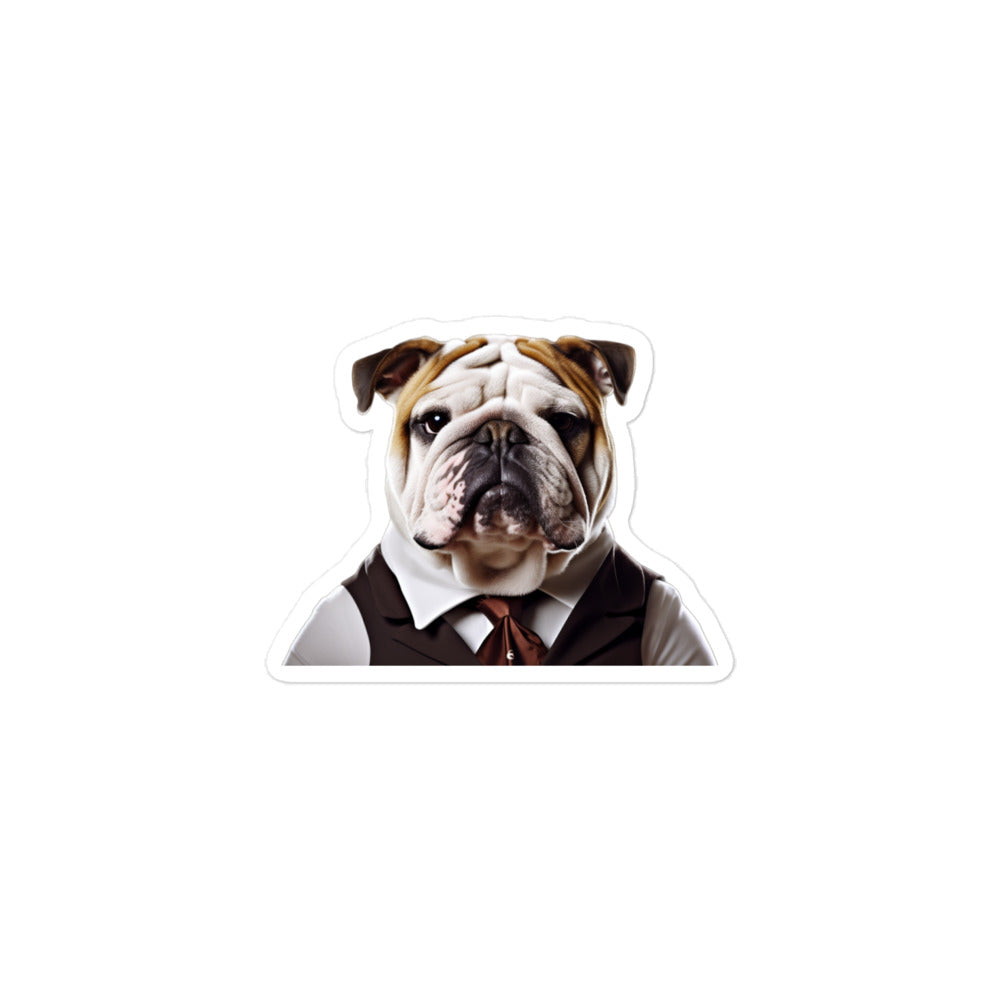 Bulldog Hotel Staff Sticker - Stickerfy.ai