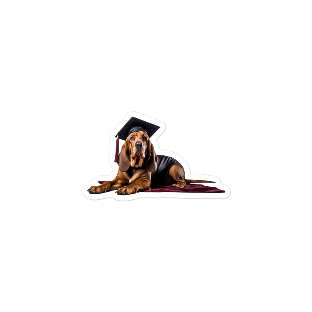 Bloodhound Student Sticker - Stickerfy.ai