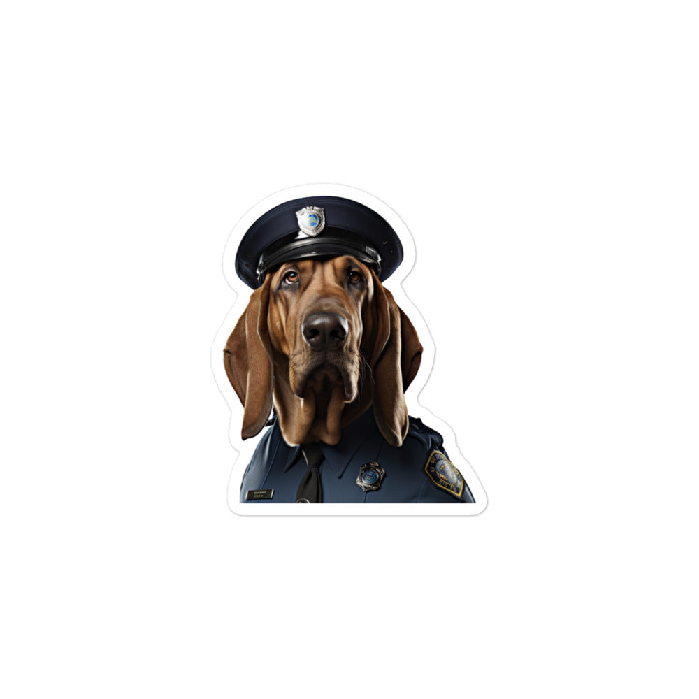 Bloodhound Security Officer Sticker - Stickerfy.ai