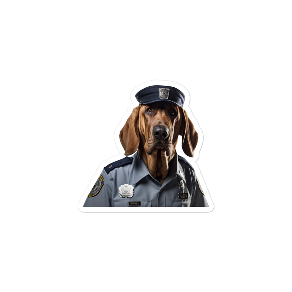 Bloodhound Security Officer Sticker - Stickerfy.ai