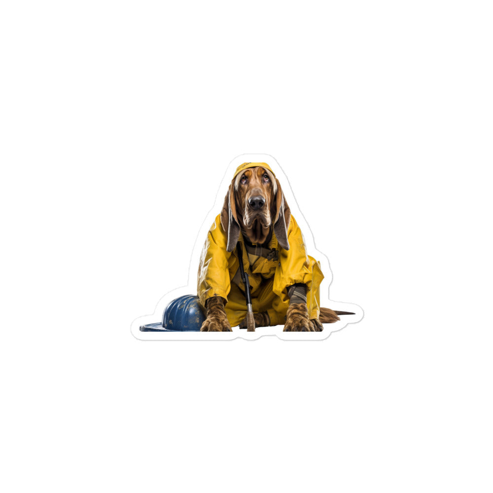 Bloodhound Janitor Sticker - Stickerfy.ai