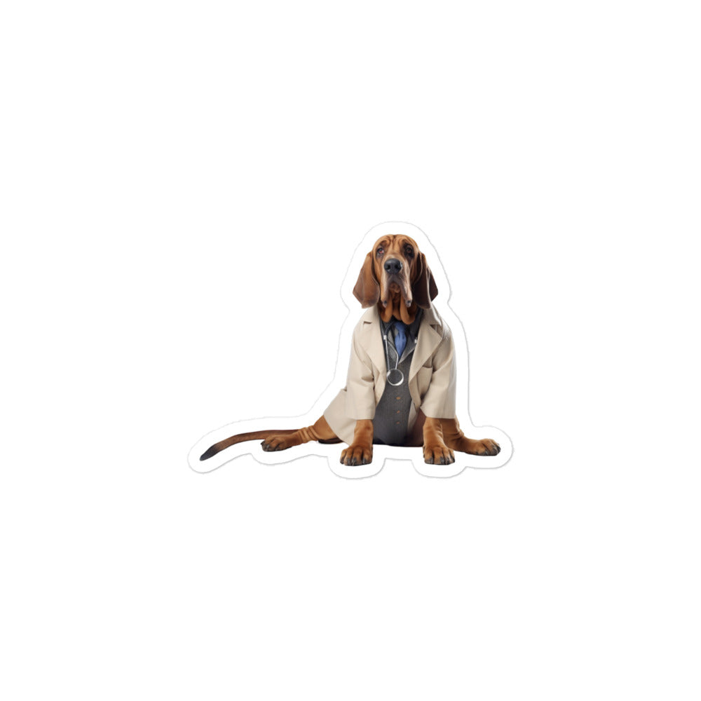 Bloodhound Doctor Sticker - Stickerfy.ai