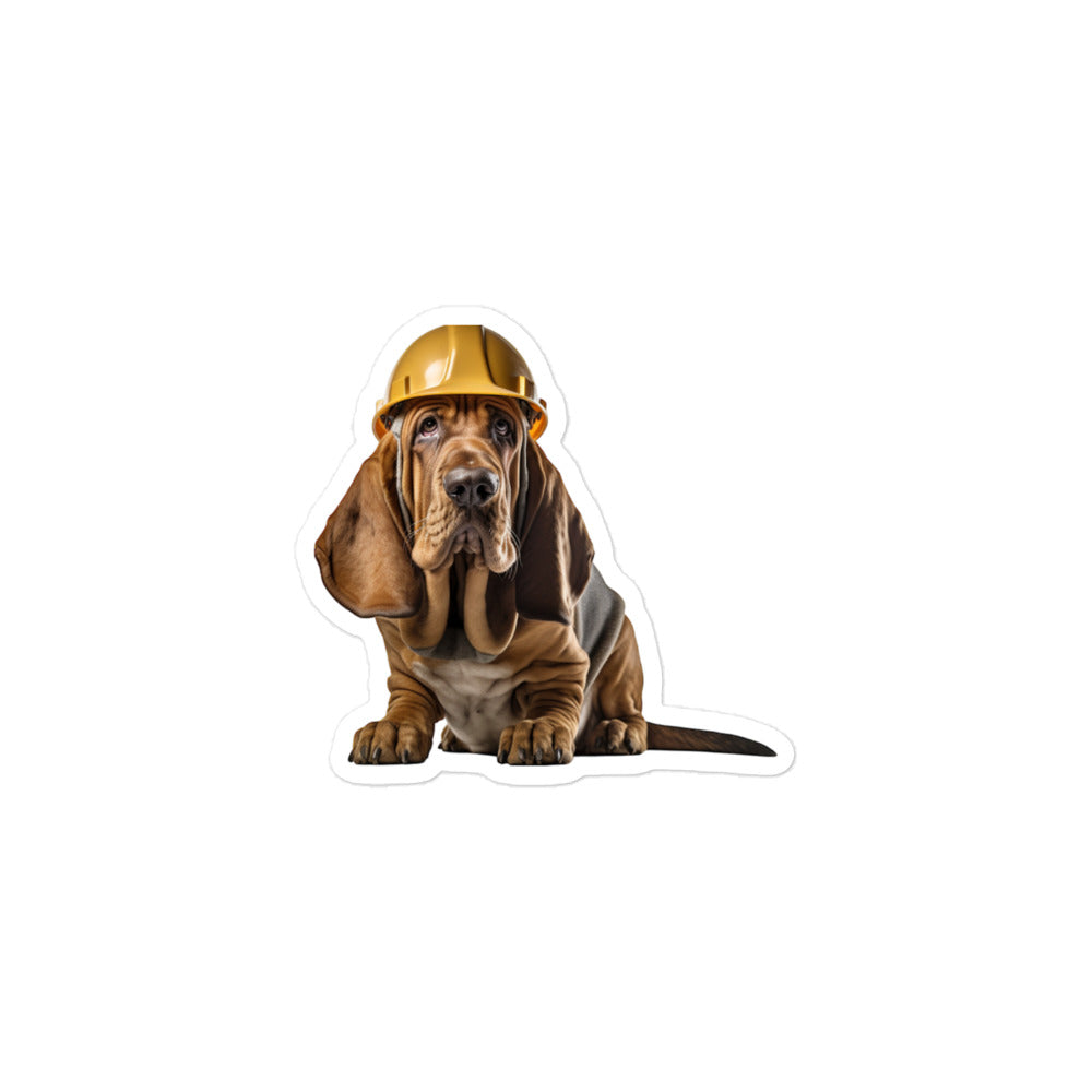Bloodhound Contractor Sticker - Stickerfy.ai