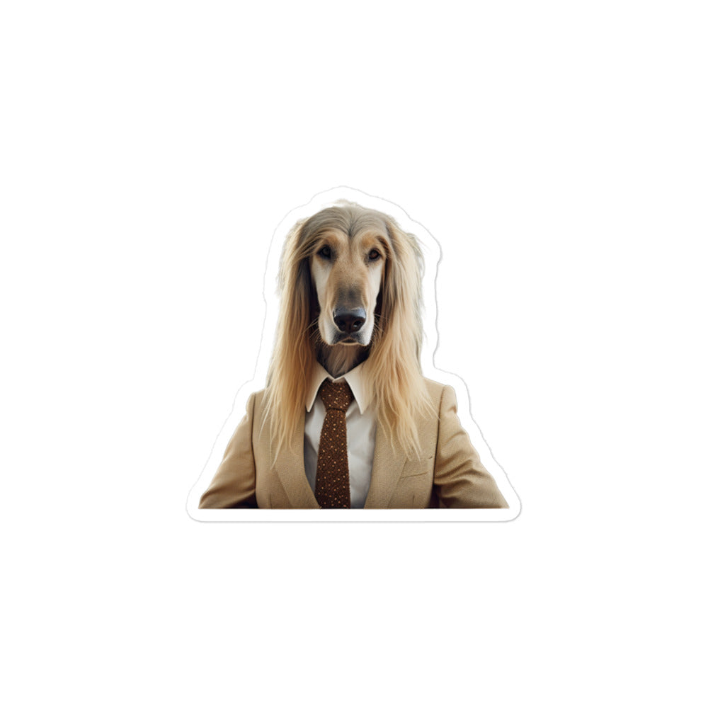 Afghan Hound Sales Consultant Sticker - Stickerfy.ai