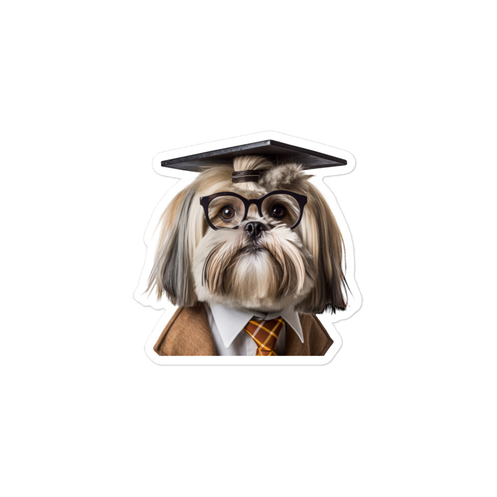 Lhasa Apso Student Sticker - Stickerfy.ai