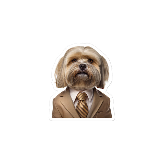 Lhasa Apso Sales Consultant Sticker - Stickerfy.ai