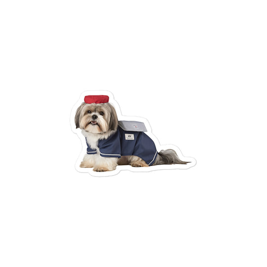 Lhasa Apso Mail Carrier Sticker - Stickerfy.ai