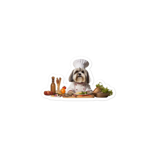 Lhasa Apso Chef Sticker - Stickerfy.ai