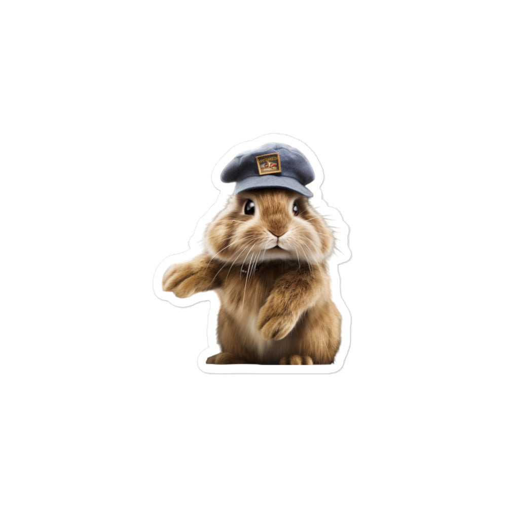 Jersey Wooly Transit Operator Bunny Sticker - Stickerfy.ai