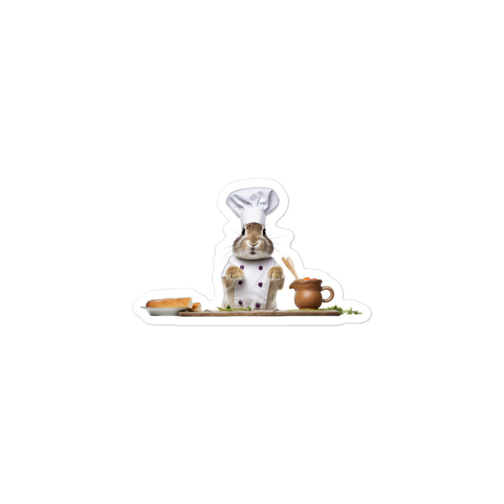 Britannia Petite Chef Bunny Sticker - Stickerfy.ai